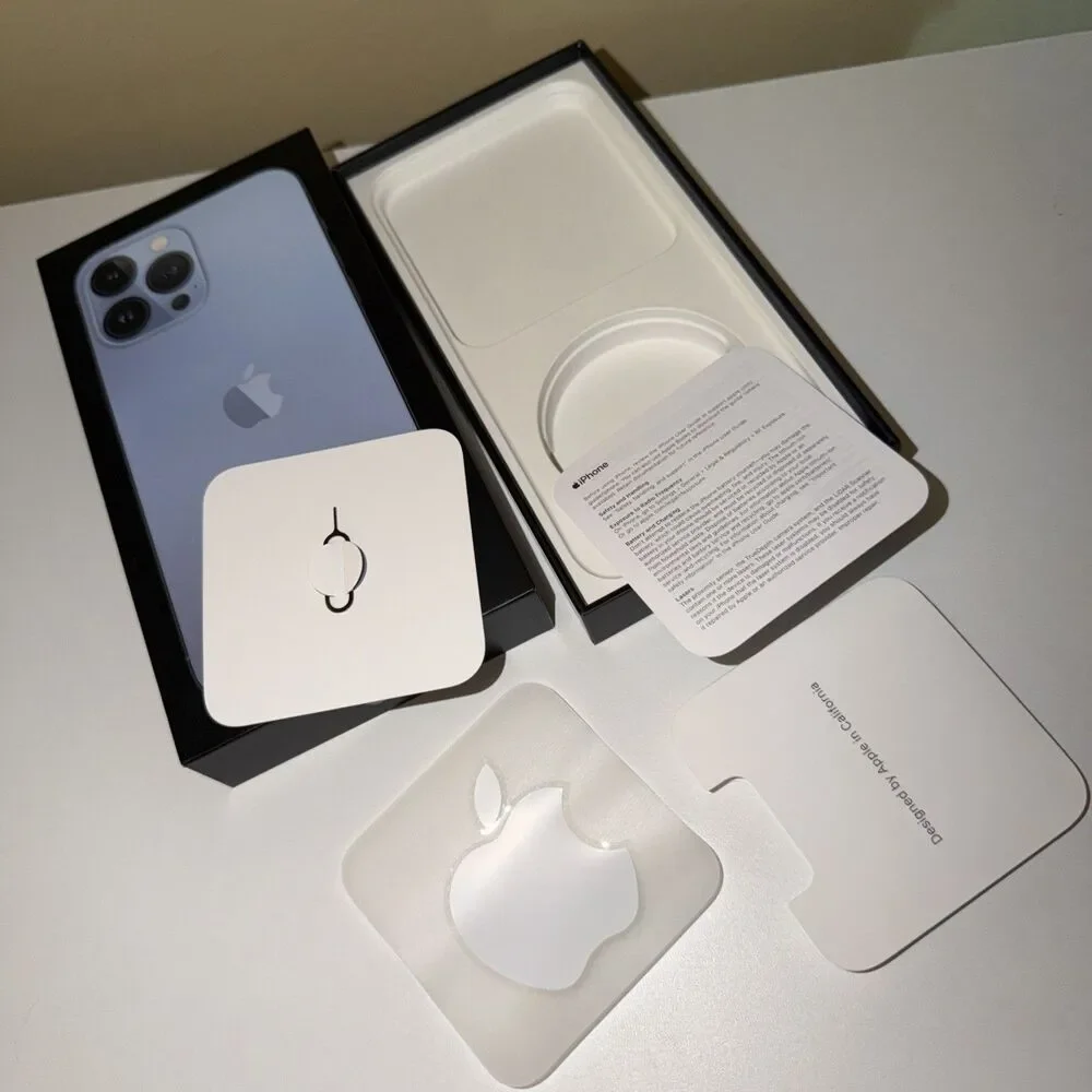 Iphone 13 Pro Max BOX & MANUAL ONLY !! Blue 128GB